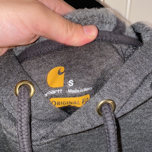 Carhartt Heather Grey Hoodie! 💚🩶💚🩶 - Picture 4 of 5